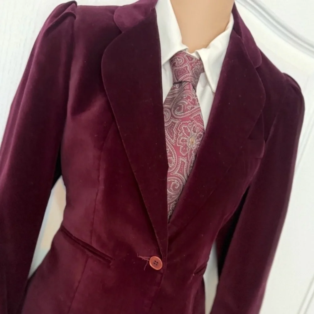 Vintage Christian Dior Monsieur Men’s Burgundy Gray Classic Floral Paisley Tie